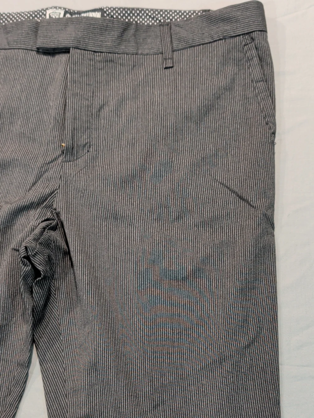 Social Collision Black Pinstripe Chinos - Size 40x32